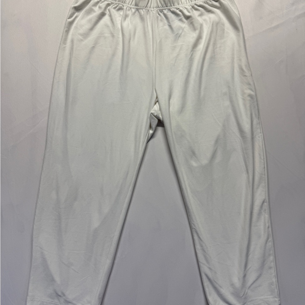 Faded Glory Women’s 2x (18W) White Pull-On Stretch Leggings